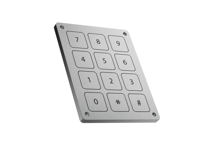 PK-12 solid-state piezo keypad with 12 backlit keys